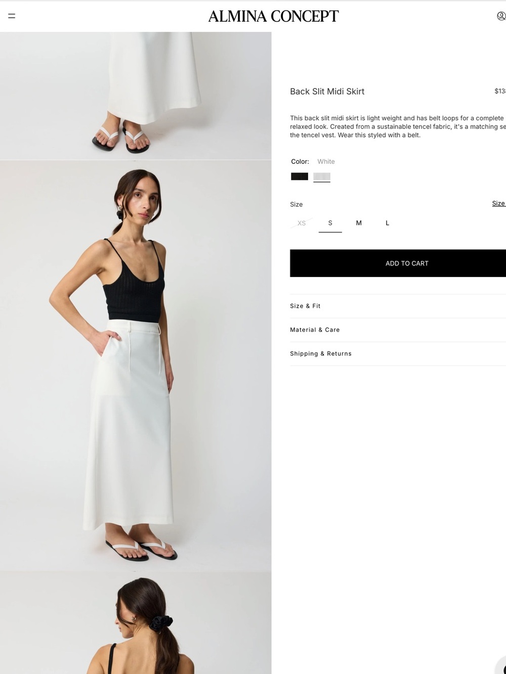 NWT Minimalist Pencil Skirt - Picture 2 of 13